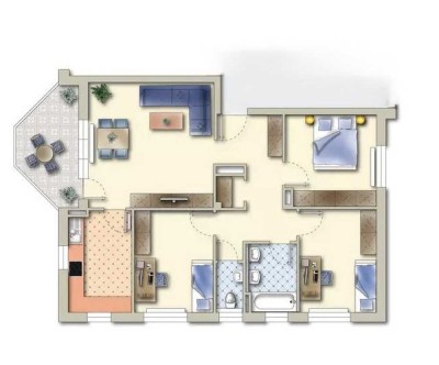 Helle 4-Zimmer-Wohnung mit Wintergarten, eigenem Garten & TG Stellplatz in ruhiger Lage