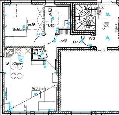 Neuwertige 2,5-Zimmer Wohnung mit EBK im EG mit Terrasse in Lippstadt