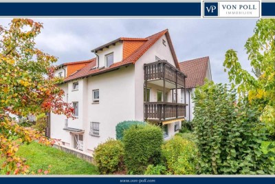 Helle 2 Zi Dachgeschosswohnung  mit Balkon und TG Stellplatz in ruhiger Lage von Karlsbad