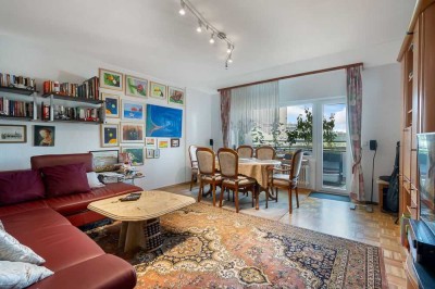 Familienfreundliche Wohnung: Gepflegte 3-Zimmer-Wohnung mit Balkon und Garage in Rodgau