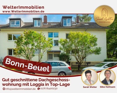 Gut geschnittene Dachgeschosswohnung mit Loggia in Top-Lage Bonn-Beuel