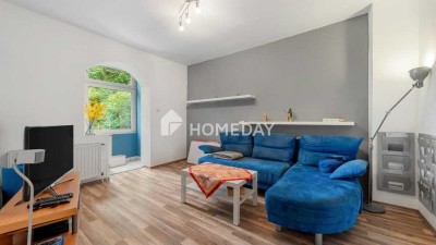 Charmante 2-Zimmer-Wohnung mit Gartenblick in gepflegtem Mehrfamilienhaus