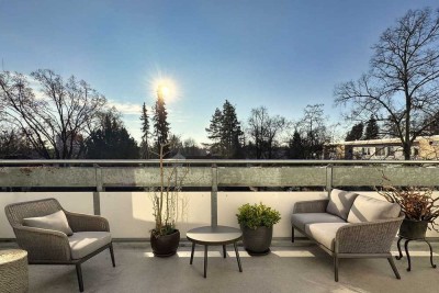 Bezugsfrei! Charmante 2-Zimmer-Wohnung mit großer Südterrasse in idyllischer Umgebung von Steglitz!