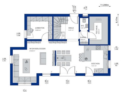 Einfamilienhaus -SCHLüSSELFERTIG- in Esslingen/N. m. Bauplatz "EVOLUTION 148 V3"
