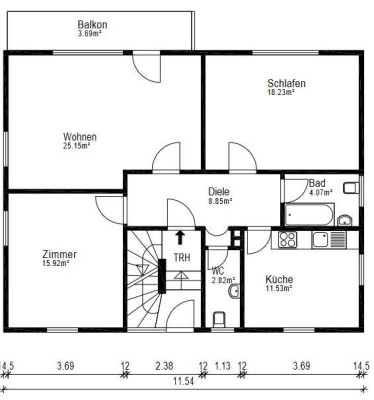 Frisch renovierte 3-Zimmer-EG-Wohnung in Lauda-Königshofen