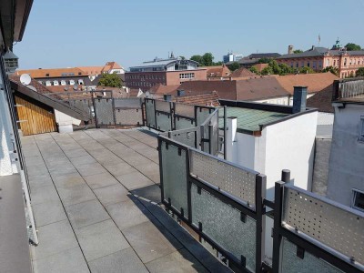 Penthouse-Wohnung mit Terrasse und Schlossblick