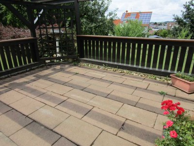 Toplage Birkenfeld, neu san. ca. 110 m² gr. 4,5 Zi.-Whg. Balkon, Garage, Garten u. gr. Gartenlaube
