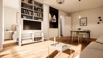 Neubau 2-Zimmer-Wohnung mit Balkon / Parkett / Luftwärmepumpe / Photovoltaik / Barrierefrei