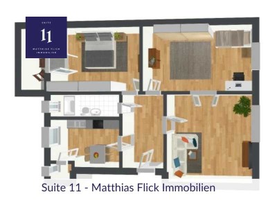 Altbauwohnung mit Balkon in charmantem 5-Parteienhaus nahe Klinikum Offenbach