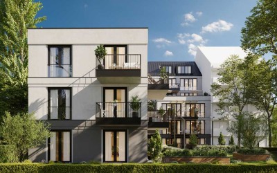 Weißensee: Langhansstr: ERSTBEZUG im NEUBAU ab Anfang  2026: 2-Zimmer-TERRASSEN-Wohnung
