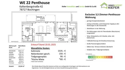 Wunderschöne und Sonnige Neubau Penthouse-Wohnung mit atemberaubender Terrasse zu vermieten!