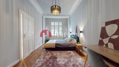 Provisionsfrei vom Bauträger - Luxuriös sanierte Altbauwohnung in Schwabing mit historischem Charme