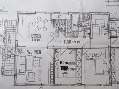 Vollständig renovierte 3,5-Raum-Wohnung mit Balkon in Karlsbad-Mutschelbach