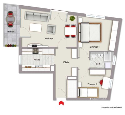 3-Zimmer Wohnung mit Weitblick