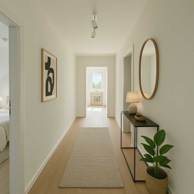 Ab Juni 25 - Erstbezug nach Modernisierung: 3 Zimmer-Wohnung mit Balkon, modernes Bad & neue Fenster