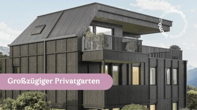 Exklusive 3-Zimmer-Neubau-Erdgeschosswohnung 113 m² mit Privatgarten 130 m² und Terrasse 16 m² in Natters bei Innsbruck