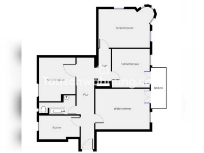 Tauschwohnung: Großzügige 4-Raum-Wohnung mit Balkon
