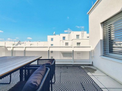 +++ AMBIENTE22: TOP-moderner 3-Zimmer-WOHNTRAUM mit großzügiger 11,30 m² Terrasse und Tiefgaragenplatz beim Blumengärten Hirschstetten! +++