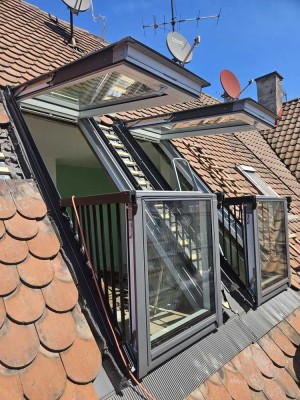 Moderne Maisonette-Wohnung mit Dachbalkon in zentraler Lage von Stuttgart-Süd