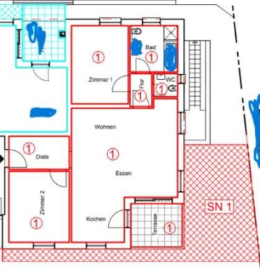 Möblierte Wohnung zu vermieten – Langen, Erdgeschoss mit eigenem Garten