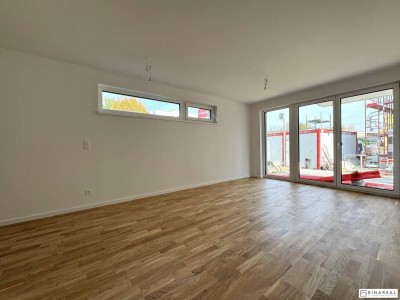 Blumengasse - ERSTBEZUG | 2 Zimmer Wohnung | Terrasse &amp; Garten | zzgl. Tiefgaragenstellplatz | Februar 2025 (Top D1)