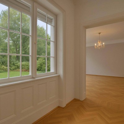 Klassische Altbauwohnung mit Garten