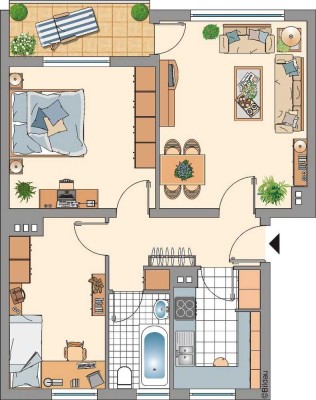Ab sofort! 3-Zimmer-Wohnung in Remscheid Lüttringhausen