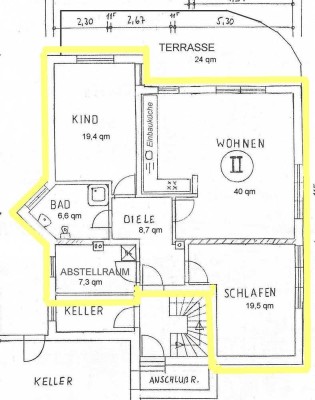 Zeitmietvertrag (min 18 - max 24 Mon), 3-ZW Würzburg Uninähe provisionsfrei zu vermieten