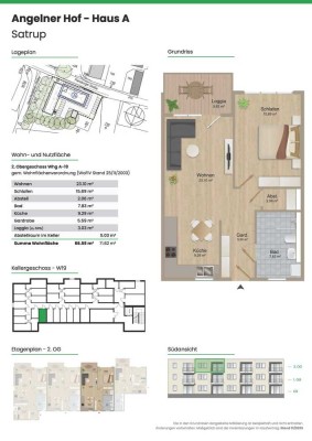 *Moderne 2 Zimmer - Neubauwohnung in Satrup zu vermieten*