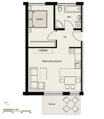 Zentral gelegene 2-Zimmerwohnung in Lindenhof