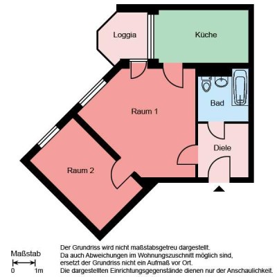 Demnächst frei! 2-Zimmer-Wohnung in Witten Mitte