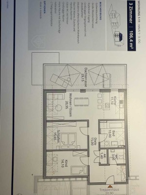Exklusives Penthouse mit 3 Zimmern und Balkon in Königsbrunn