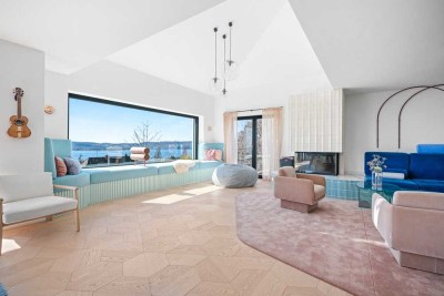 Die Essenz der Exklusivität mit Panoramasicht über den See