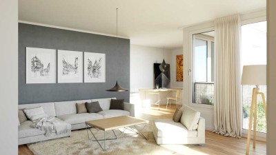 Lichtdurchflutete 2-Zimmer-Wohnung in der 9. Etage