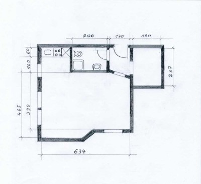 Appartement 1,5 Zi. in RT-Rommelsbach zu vermieten (privat)