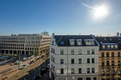 Schöne und helle 3 Zimmer Maisonette Dachgeschoss Wohnung mit Blick über Düsseldorf-Derendorf.