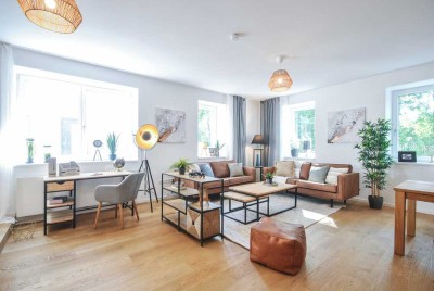 Loft-Wohnen im kernsanierten Altbau am Pasinger Stadtpark, hochwertige Ausstattung, provisionsfrei!