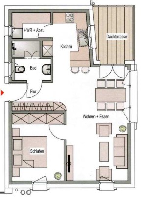 Helle 2 Zi. Wohnung mit moderner Einbauküche & Carport in Vörden