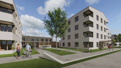 Harmonisch! Neubau-Wohnung mit 3,5 Zimmern und herrlichem Sonnenbalkon