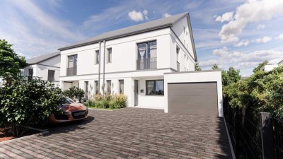 Düsseldorf - Wittlaer I Neubau Doppelhaushälfte - familienfreundlich mit leichter Rheinblicklage!!