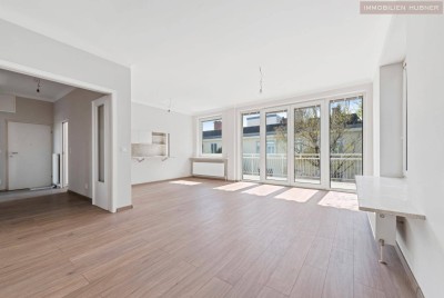 -Rooftop ruft: "Terrasse 73m2, Balkon 15 m2, die top sanierte Wohnung 85,48 m2!"