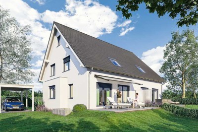 Neubau Doppehaushälfte - Linke Seite - Erstbezug - mit Carport und komplett Schlüsselfertig