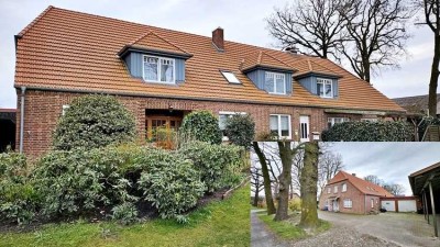 immo-schramm.de: Stilvolles Bauernhaus mit 2 Haushälften und Scheunen-/Nebentrakt