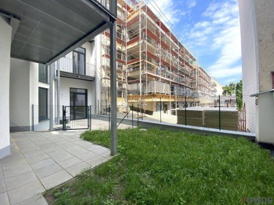 An der neuen U5 | 2-Zimmer Terrassenwohnung mit Garten komplett in den ostseitigen Innenhof gerichtet | barrierefrei