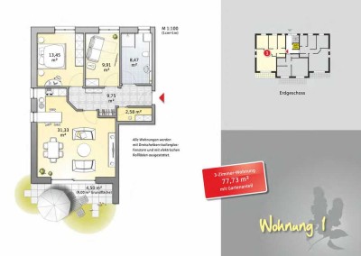 Neue 3-Zimmer-EG-Wohnung mit hochwertiger Ausstattung im Zentrum von Thedinghausen