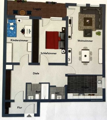 ***Charmante*** 3-Zimmer-Wohnung in erstklassiger Lage in Maintal Bischofsheim inkl. Stellplatz