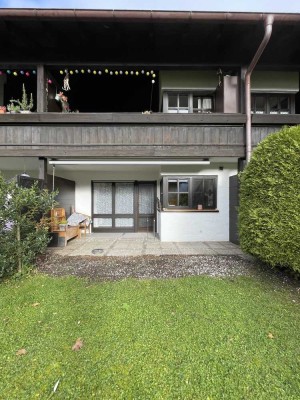 Gemütliche 2-Zimmer-Souterrainwohnung mit Wendeltreppe und Terrasse ins Grüne
