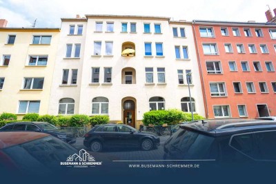 Wohnen im Altbau zwischen Eilenriede und Maschsee – hohe Decken und zwei Balkone in der Südstadt