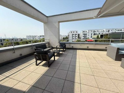 Modernes Penthouse in Riedberg | 3Z | Große Terrasse mit Skyline-Blick | Möbliert