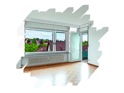 2-Zimmer-Wohnung mit Aussichtsbalkon